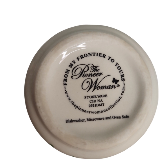 The Pioneer Woman Spring Flowers White And Blue Ramekin For Baking Stoneware - Picture 4 of 4